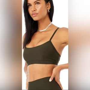 Brand New with Tags** alo, Airlift intrigue bra, dark olive, medium
